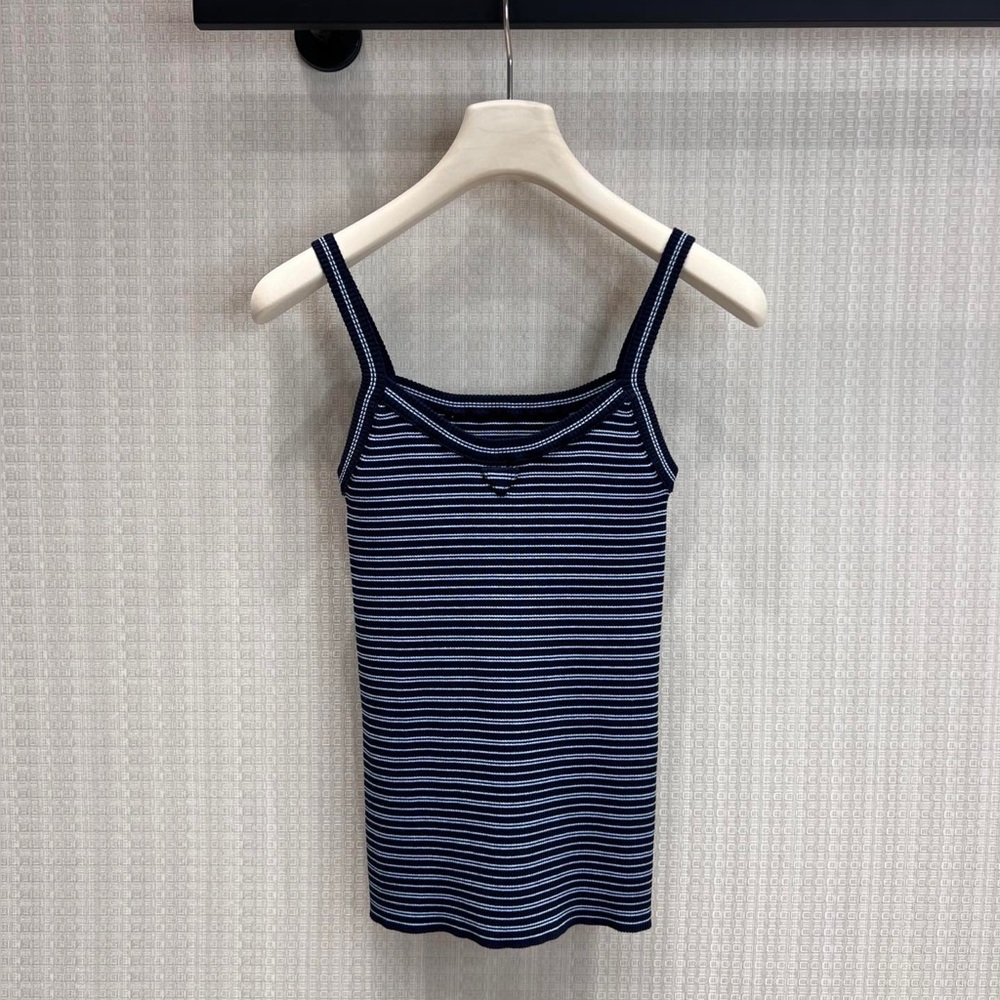 Prada Striped Knit Cami Top